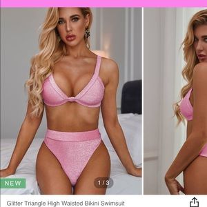 Pink shein swimsuit